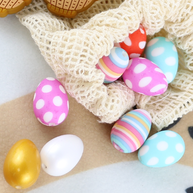 Food Grade Focal Beads Silicone Chicken Eggs Bunny Shape For Pen Making