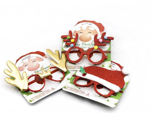 Buy cheap Paper Glitter Glasses Christmas Party Crafts Event Party Decorations Customized from wholesalers