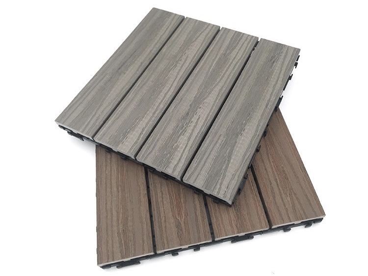 Choosen Outdoor Wood Plastic Composite DIY Interlocking Decking Tiles 300mm*300mm