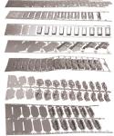 Precision metal stamping parts made of electro - galvanized steel material, used