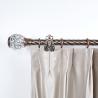 Buy cheap Vintage Curtain Rod Finials Crystal Collection Water Ripple With Cover Red 25mm Decorative Head from wholesalers