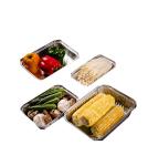 Hot Selling Disposable Square Aluminum Foil Lunch Box High Temperature Resistant