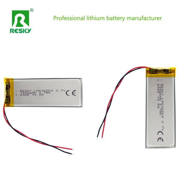 Lifepo4 Battery Cell 602560 3.7v 4.2v 1000mAh 3.7wh Rechargeable Power Lithium Polymer Battery Pack