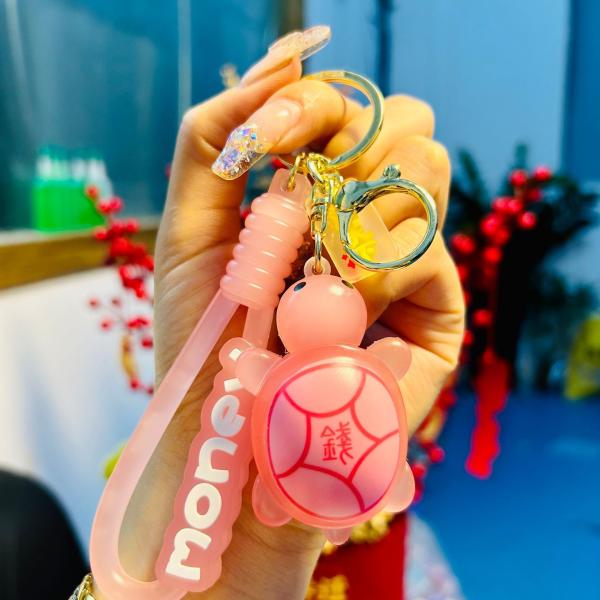 Cartoon Keychain Star Car Key Ring Demon Rabbit Charm Bag Accessory For Women