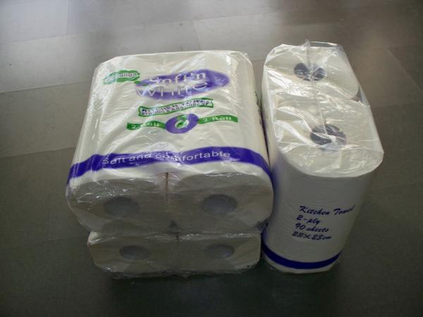 Buy cheap Mixed Wooden Pulp / Bamboo Pulp Commercial Paper Towel support Customizable Size from wholesalers