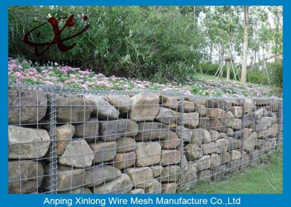 Buy cheap Hexagonal Wire Mesh Gabion Wall Fence Galfan Gabion Basket 60*80 80*100 from wholesalers