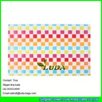 Buy cheap LUDA handmade placemat pp strap weave rectangular waterproof table mats product