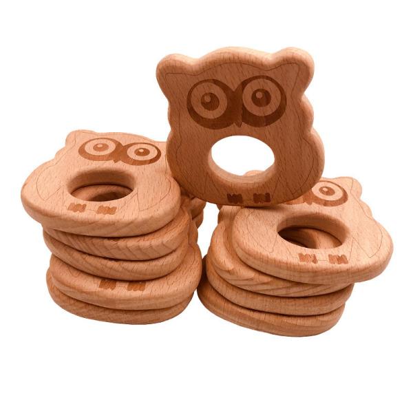 Buy cheap Necklace Pendant Wooden Teething Toy ISO9001 Wooden Animal Teether from wholesalers