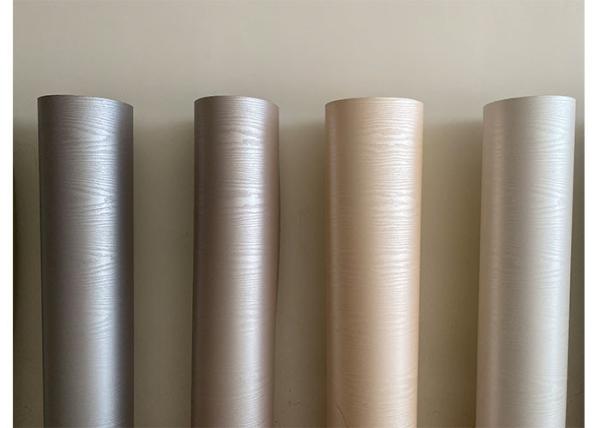 Buy cheap ROHS Non Adhesive Embossed PVC Furniture Foil Moisture Proof from wholesalers