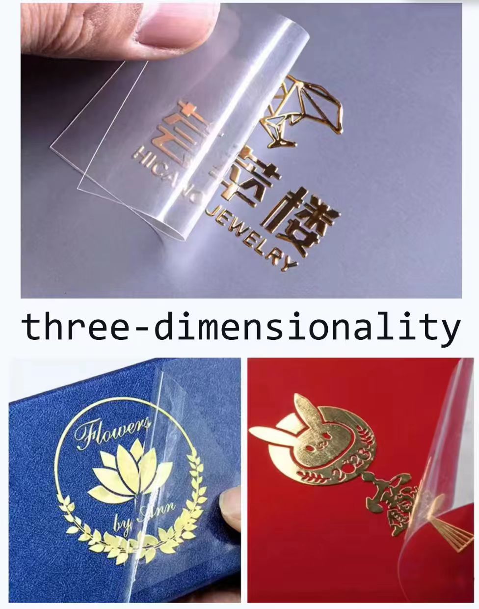 Gold and sliver Uv Dtf Ab Pet Film Roll Golden Silver A1 Ab Uv Transfer Film Ab Uv Dtf pet Film
