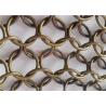 Buy cheap Bronze Color Ring Mesh Curtain 1.5x15mm For Store Construction from wholesalers