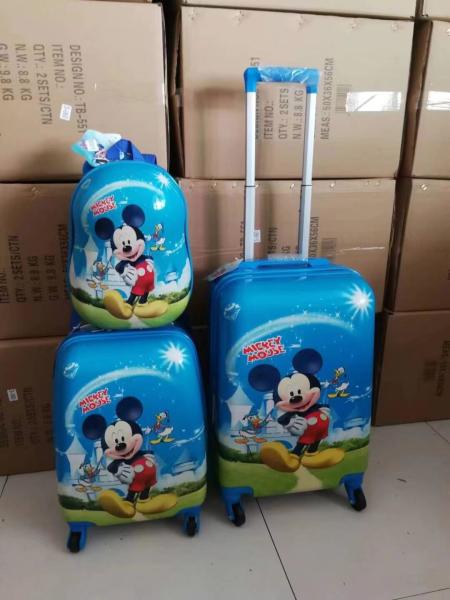 Factory Low Price Kids Rolling Kinder Suitcase Cabin Bag Carry-On Suitcase