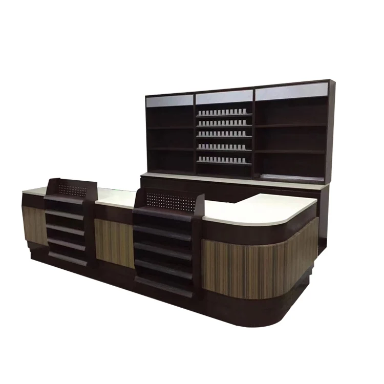 CE Certificate Supermarket Checkout Counter Customzied Size Layer