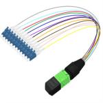 12 24 48 Fiber MPO - LC Single Mode Fiber Optic Cable