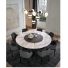 Buy cheap Solid Wood Leg With Centre Round Rotating Dining Table ZZ-ZC02A from wholesalers