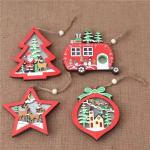 2024 New wooden Christmas decorations Christmas decorative lights