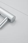 Solid Brass Silver Thermostatic Intelligent Electricity Shower Faucet