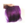 Buy cheap Healthy Custom Human Hair Wigs , Straight Layered Purple Colored 100% Remy Fringe Hair Wig from wholesalers