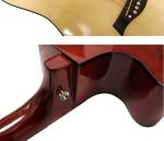 Wholesale TL electric guitar neck replacement Nature 21 Fret Tiger flame maple