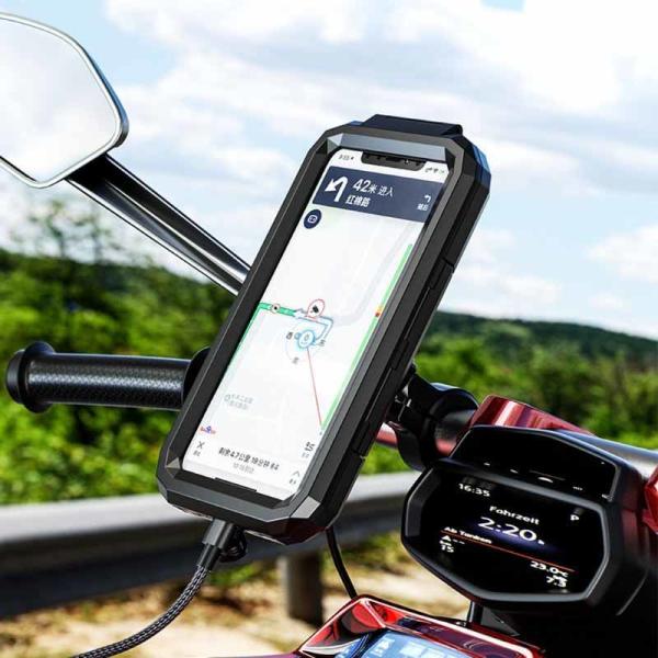 Buy cheap 360 Adjustable Motorbike Phone Mounts Waterproof handlebar mobile holder ODM from wholesalers