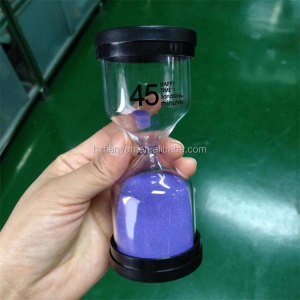 Buy cheap Black Cover Hour Glass Egg Timer 1 Minute - 24 Hours Sand Clock Hourglass from wholesalers