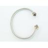 Buy cheap (B-67)Women Jewelry Gold Silver Two Tone Plated with Black Cubic Zircon Cable Bracelet from wholesalers