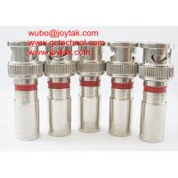 Buy cheap BNC male Coaxial Connector Compression Type 75ohm for RG59 Coax Cable monitoring product