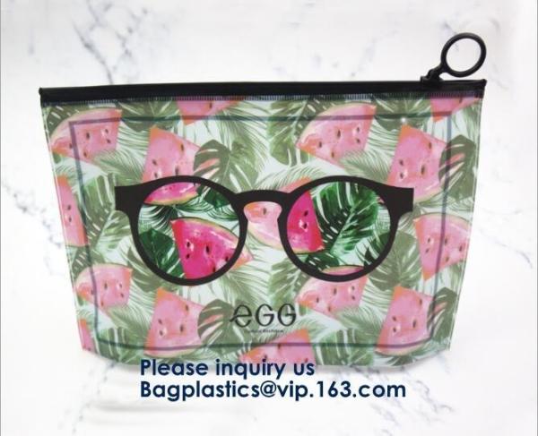 Buy cheap Cartoon Printing Clear Pvc Slider k Garment Cosmetic Shopping Bag,Eco Friendly Customized Slider k Pvc Bag from wholesalers