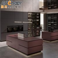 Buy cheap Island Design Kitchen Cabinets with Modern Italian Design and Durable Lacquer product