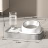 Buy cheap Pet Double Automatic Feeder Bowl With Lifting Water Dispenser 1.8kg from wholesalers