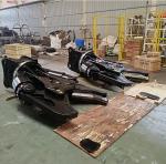 Black 330 Bar Demolition Cutter 27000kg Yakai CTHB Excavator Stump Hydraulic