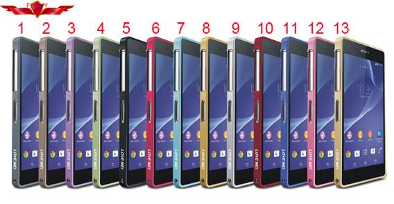 Buy cheap New Version Aluminum Hippocampal Buckle Metal Bumper For Sony Xperia Z2 Multi Colors from wholesalers