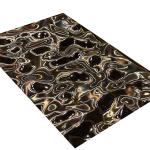 Rose Gold PVD Coating Mirror Finish Middle Size Water Ripple Embossed Steel