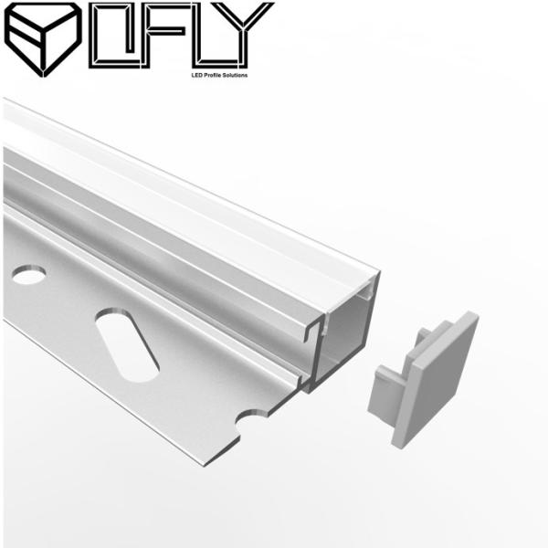 Buy cheap Embedded Gypsum Plaster LED Profile Oblong Aluminium Drywall Profiles 39*15mm from wholesalers