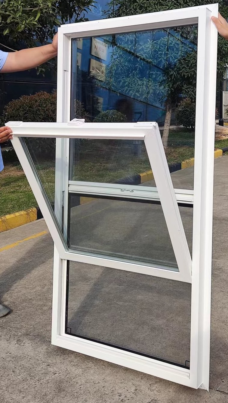 OEM UPVC Single Hung Window Sash Replacement Double Glazed For House