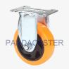 Buy cheap Durable Rigid Fixed Medium Duty Casters 4 Inch Polyurethane Wheels from wholesalers
