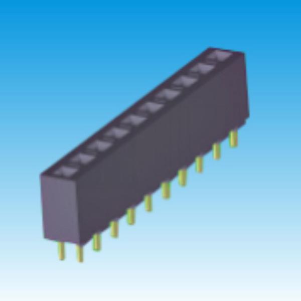 Buy cheap 3.96 Mm Pitch Female Header Connector , Tin Straight Single Pin Header from wholesalers