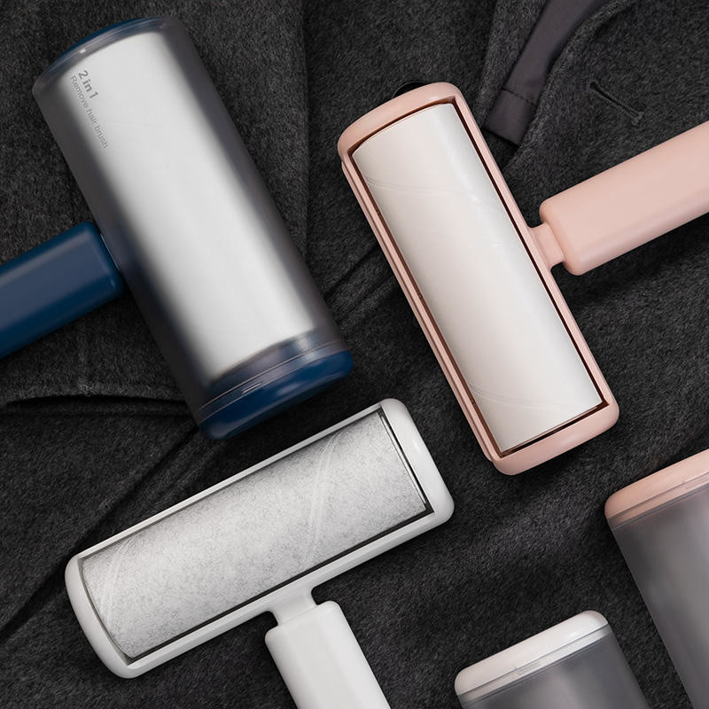2 In 1 Hair Remover Electrostatic Pet Bed Sheet Cleaning Hair Removal Detachable Roll Paper Hair Brush ﻿Cleaner Lint Roller