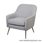 Stainless Steel Leg Hotel Upholstered 860mm 760mm One Seater Armchair