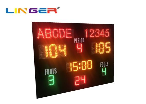 Buy cheap MultiFunction Waterproof IP65 Led Basketball Scoreboard Non Reflective from wholesalers