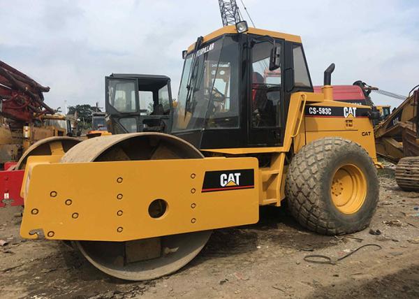 Buy cheap Cat CS533 Second Hand Road Roller , 125kw Used Vibratory Roller Weitht 22T from wholesalers