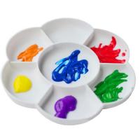 Buy cheap Flower Shape Watercolor And Acrylic Painting Palette Artist Plastic Paint product