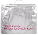 Reusable Grocery Shopping Box Zipper Top Nonwoven Aluminum Cooler Bag Thermal