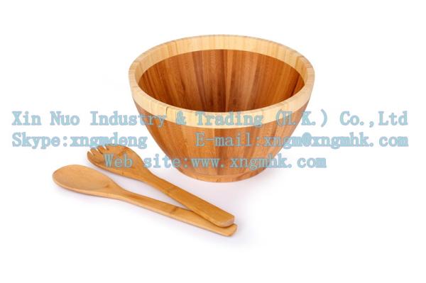 Buy cheap Wooden salad bowl, cutlery, spices appliances, bamboo bowl, bamboo salad shovel from wholesalers
