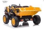 Yellow 2.4G RC Kids Ride On Toy Truck Dump Battery Operated Ride On Trucks