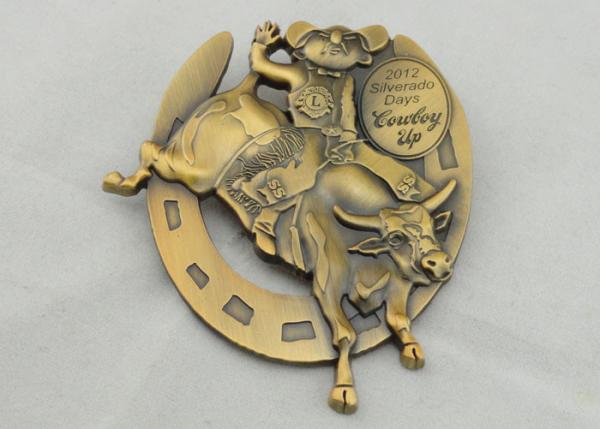 Buy cheap 4.0mm High Relief 3D Die Cast Medals By Antique Gold Plating For Gift from wholesalers
