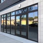 Storefront Glass Door Customized Commercial Tempered Glass Window And Door