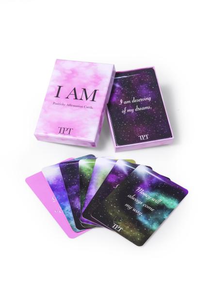 Buy cheap 600gsm Rigid Cardboard Box Positivity Affirmation Tarot Flash Cards Packaging from wholesalers