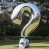 Buy cheap Large scale modern landmark symbol sculpture, polished stainless steel question mark statue from wholesalers