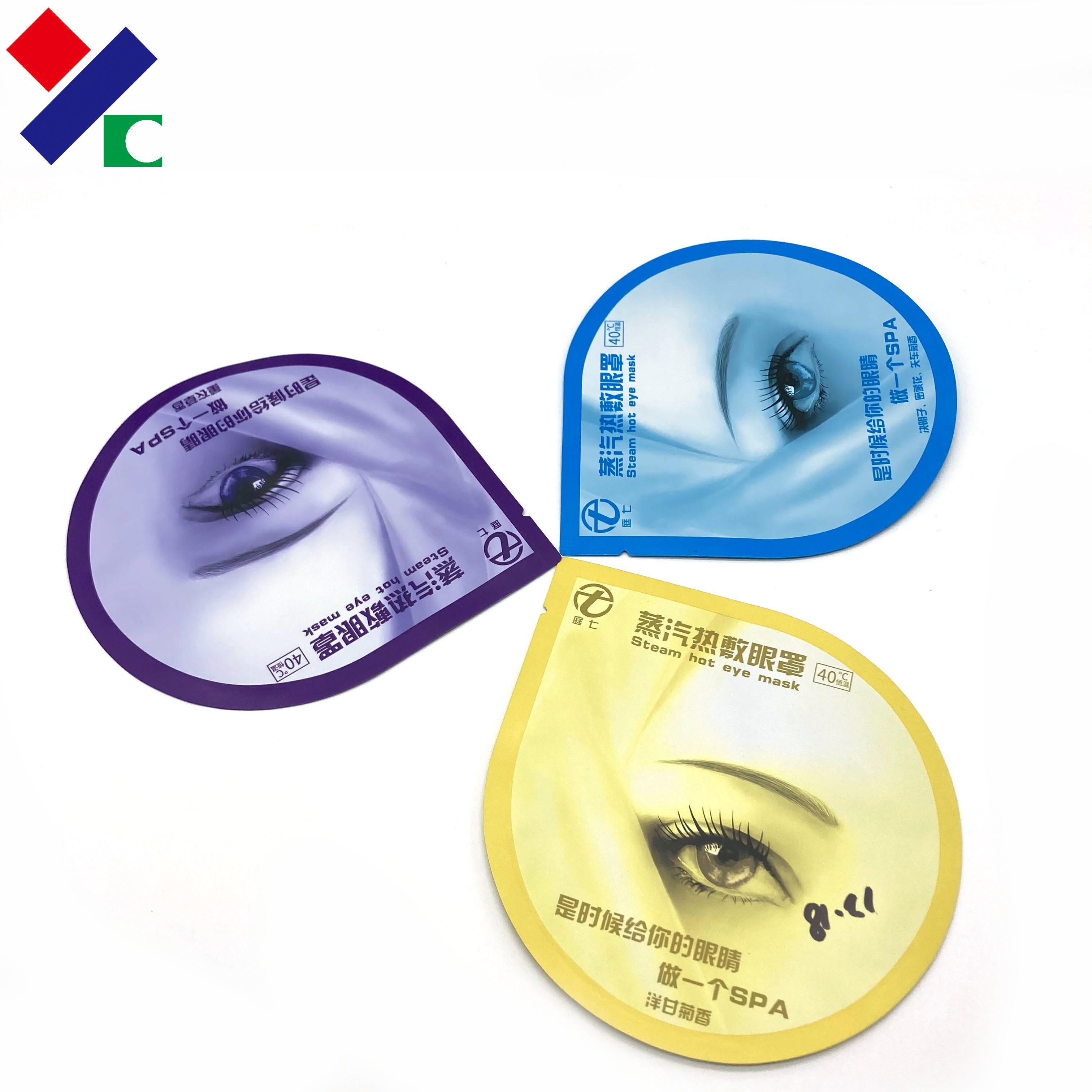 Hight Barrier Aluminum Foil Printed Plastic Pouch 180 micron for Eye Mask